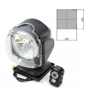 Прожектор стационарный галогеновый проводной пульт ДУ, серия 971, черный