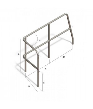 Леер кормовой левый борт (4 стойки) под заказ