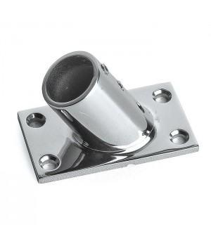 Основание леера 25.4мм, 80х45 мм, наклон 60 град