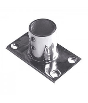 Основание леера 25.4мм, 80х45 мм, наклон 90 град