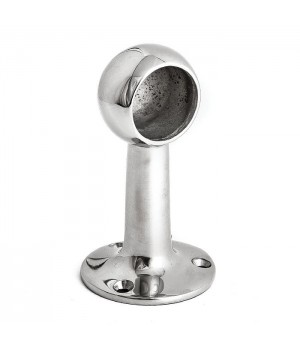 Держатель леера 25.4мм торцевой несквозной, высота 87 мм