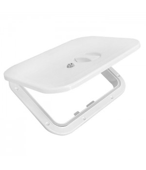 Крышка рундука 280х375 с замком белая пластмасса