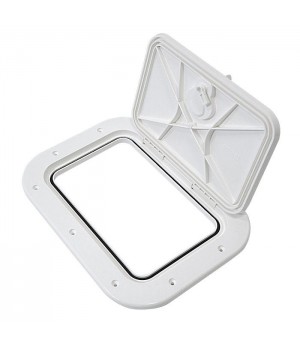 Крышка рундука 377х277 белая пластмасса