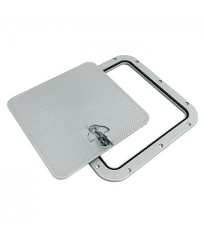 Крышка рундука 380х380 светло-серая пластмасса