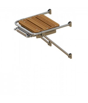 Платформа кормовая + трап 3 ступени белые