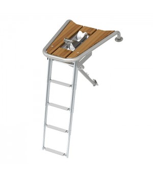 Платформа носовая диам.32мм + роульс +трап 4 ступени белые