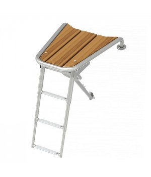 Платформа носовая диам.32мм + трап 3 ступени белые