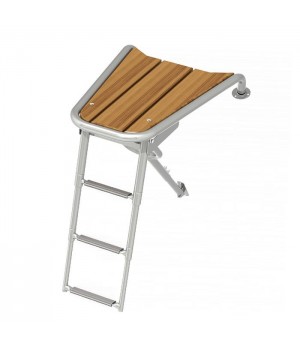 Платформа носовая диам.32мм + трап 3 ступени серые