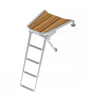 Платформа носовая диам.32мм + трап 4 ступени белые