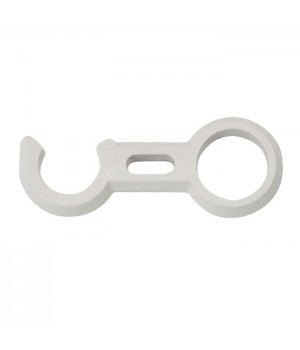 Крючок фиксатор трапа 22мм белый