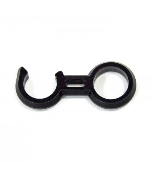 Крючок фиксатор трапа 25мм черный