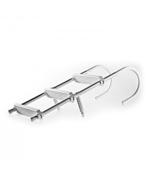 Трап складной бортовой 3 ступени 370х 500 мм переносной