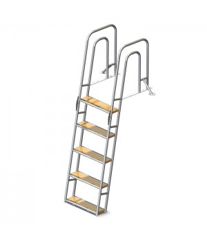 Трап для причальной секции складной нерж. сталь 25 мм (ширина 500) Тик