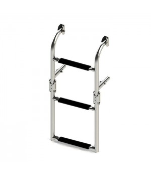 Трап складной с вертикальным креплением 3 черные ступени ширина 250