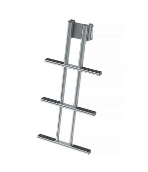 Трап дайверский телескопический 3 ступени съемный, серая ступень