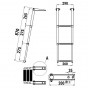 Трап телескопический 3 ступени складной, серая ступень