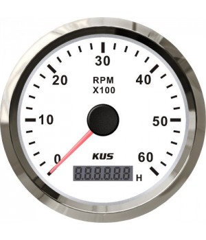Тахометр 6000 об/мин со счетчиком моточасов (WS), SR:1-10
