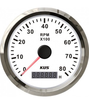 Тахометр 8000 об/мин со счетчиком моточасов (WS), SR:1-10