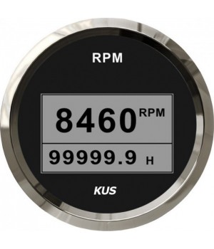 Тахометр цифровой 8000 об/мин со счетчиком моточасов (BS), SR:1-10