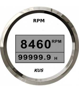 Тахометр цифровой 8000 об/мин со счетчиком моточасов (WS), SR:1-10
