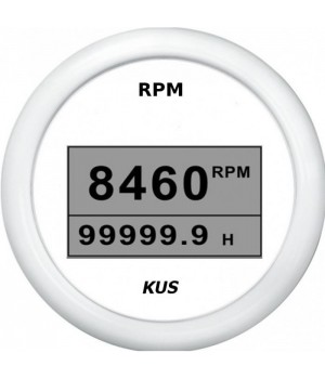 Тахометр цифровой 8000 об/мин со счетчиком моточасов (WW), SR:1-10