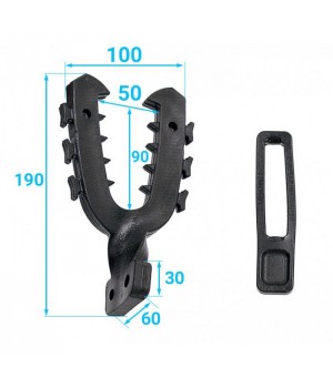 Крепление-рогатка (малое, закрученное основание)