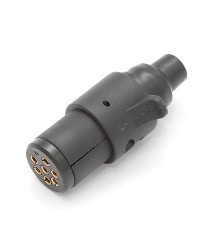 Разъем трейлерный 7 штырей (папа) 25,4мм