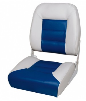 Кресло для лодки Premium High Back Boat Seat - серый/синий