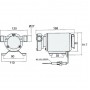 Насос водяной 400GPH, 168x120x97 мм, 24V, в комплекте