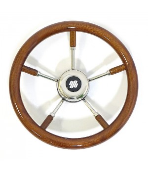 Колесо рулевое V.66 сталь, красное дерево