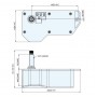 Электропривод стеклоочистителя 12В, 2', 83-120грд, водозащищенный