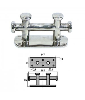 Кнехт двойной 150х60мм AISI316