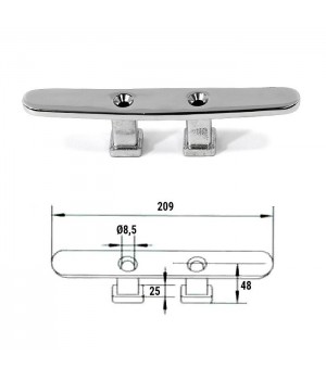 Утка швартовая 8-5/16' прод.креп