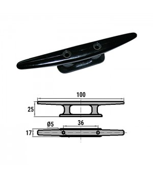 Утка швартовая нейлон 100мм