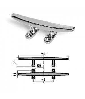 Утка швартовая сталь 200мм