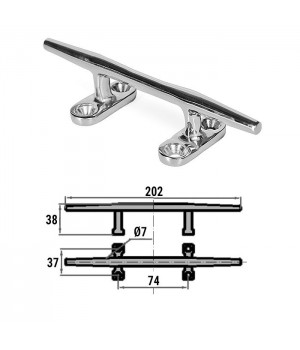 Утка швартовая усиленная 203мм