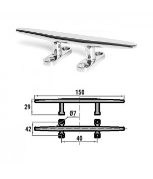 Утка швартовая сталь 150мм