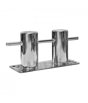 Кнехт двойной 60 мм с основанием