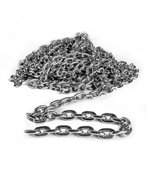 Цепь якорная 10мм DIN766, сталь(30м)
