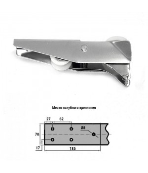 Роульс якорный (цепь 8мм) с роликом