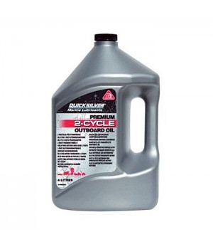 Масло 2х такт Quicksilver Premium TCW3 (4л)