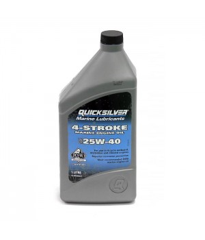 Масло 4х такт Quicksilver 25W-40 минеральное (1л)