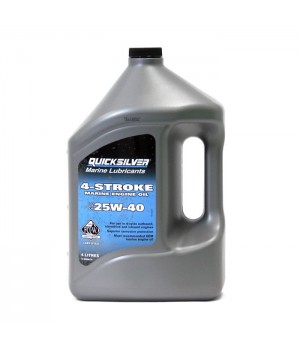 Масло 4х такт Quicksilver 25W-40 минеральное (4л)