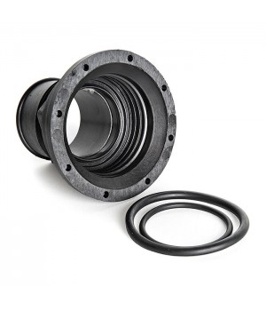 Патрубок заливной 50мм. прямой, пластик