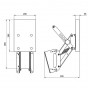 Транец выносной с регулировкой угла наклона для ПЛМ до 25 л.с. (65 кг) ФБС