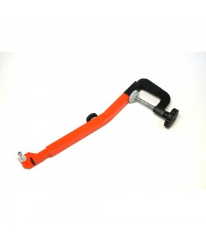 Держатель датчика эхолота "Эхолот35" на транец лодки, изогнутый с болтом