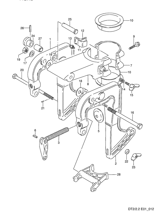 Clamp bracket - Кронштейн транца