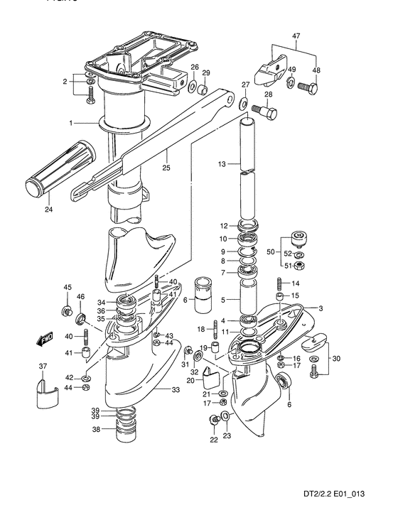 Drive shaft housing - Корпус вала передачи для Dt2/dt2.2
