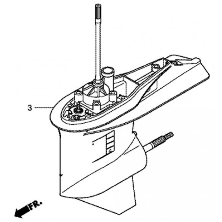 Редуктор для лодочного мотора Сузуки Suzuki  DF100A/115AT/140A