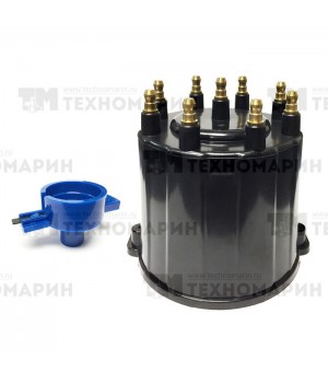 Крышка распределителя зажигания (трамблёра) с бегунком Mercruiser/OMC/Volvo Penta 18-5281